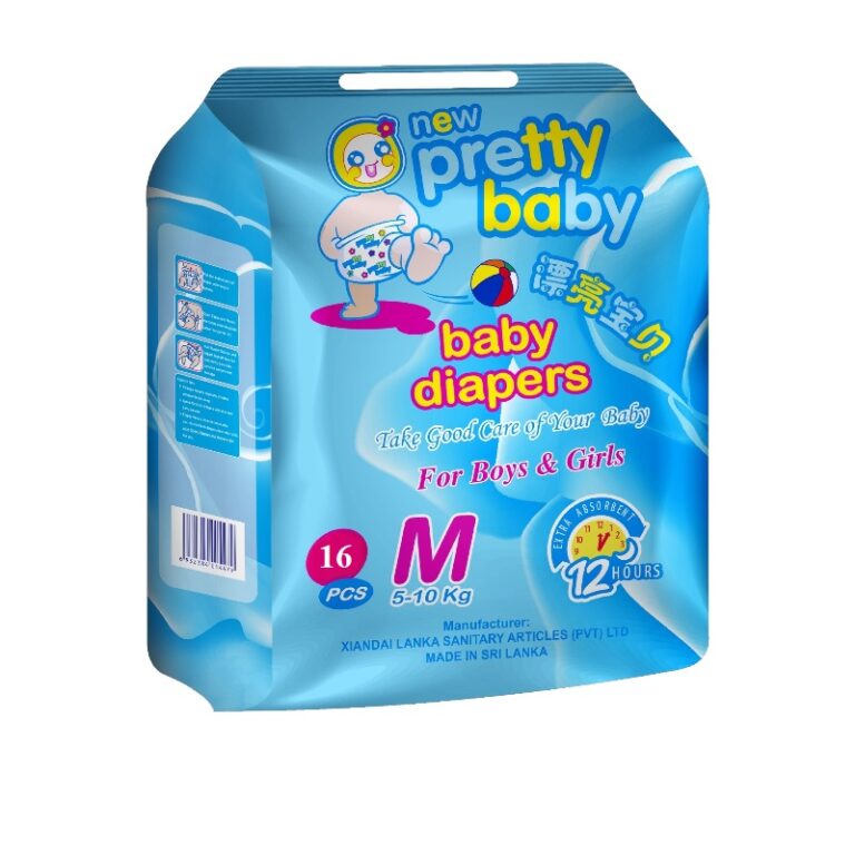 Pretty Baby Diapers – Medium 16pcs